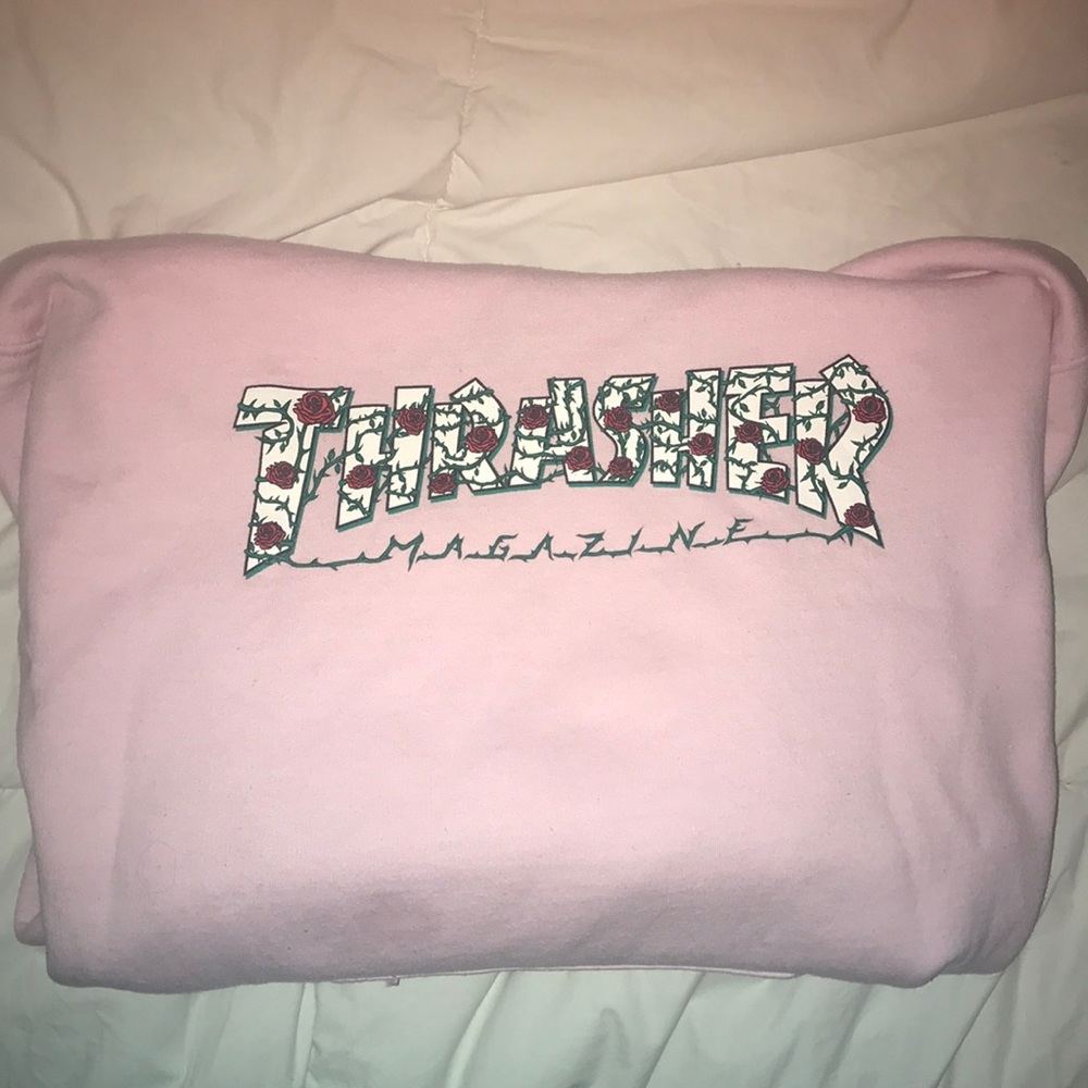 NEW pink thrasher hoodie